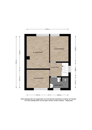 Floorplan - Tuinstraatje 20, 7413 ZN Deventer
